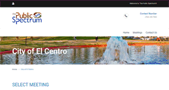 Desktop Screenshot of elcentro.thepublicspectrum.org