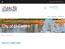 Tablet Screenshot of elcentro.thepublicspectrum.org
